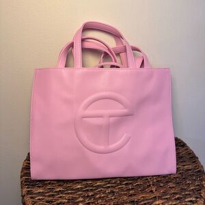 Medium Bubblegum Pink Telfar Shopping Bag